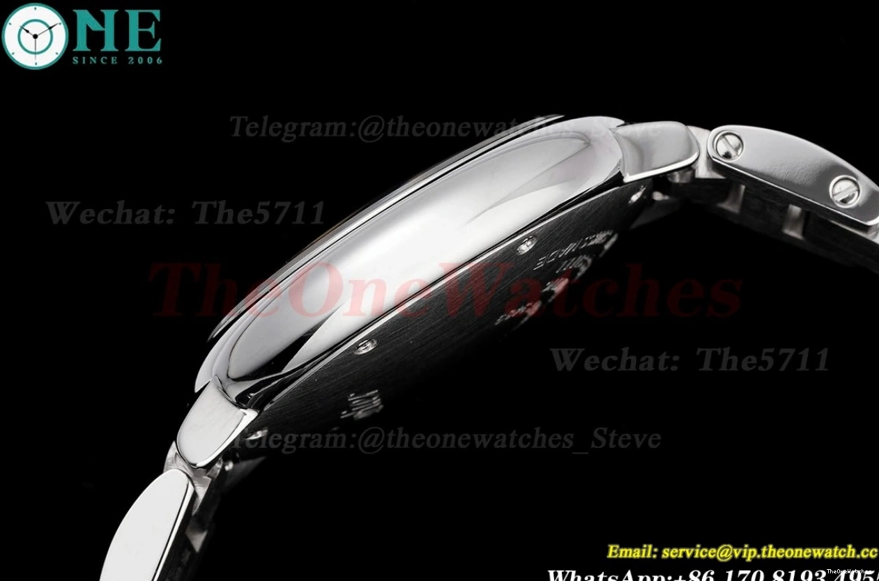 White 33mm AF Cartier NH05 Bleu SS SS Ballon De Dial 1202